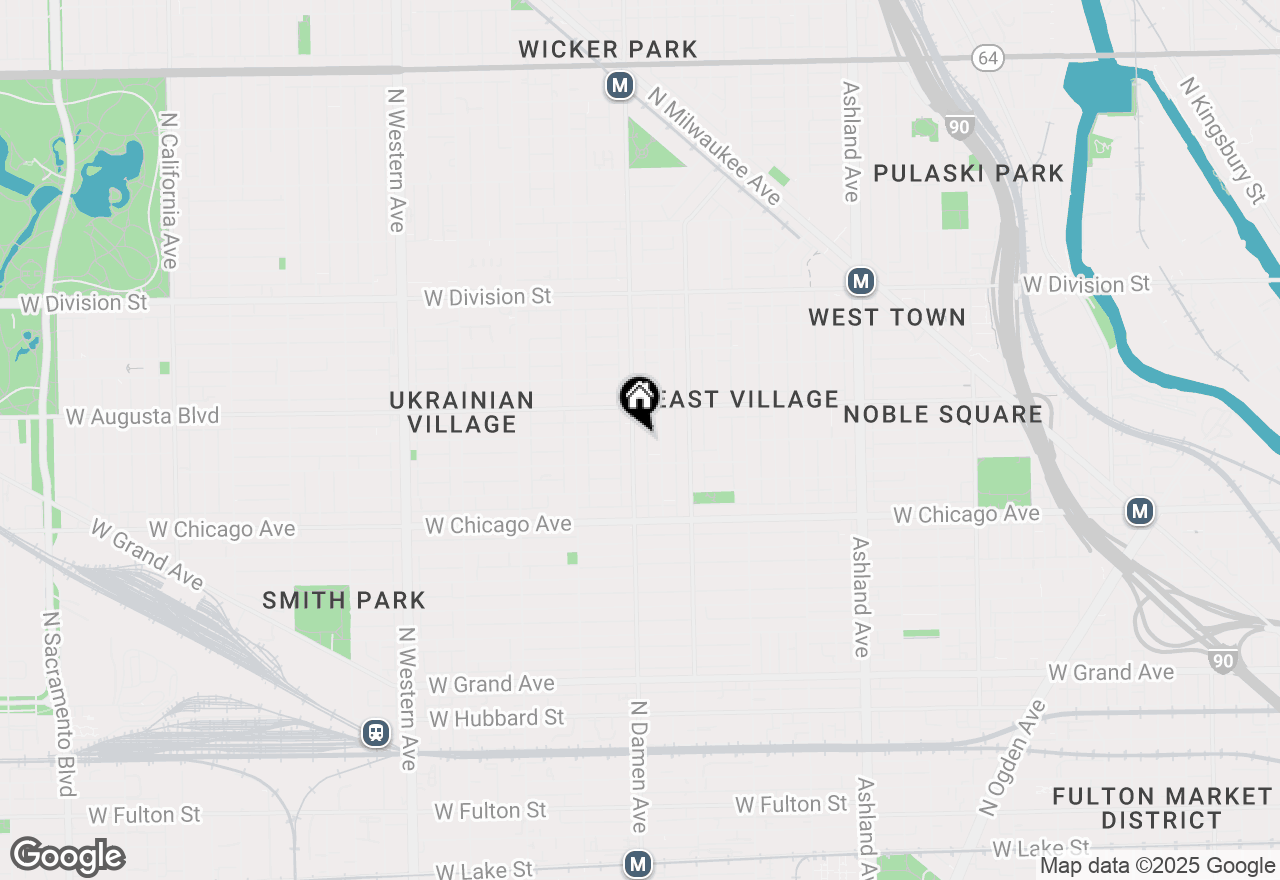 Map of (Address confidential), Chicago, Illinois 60622