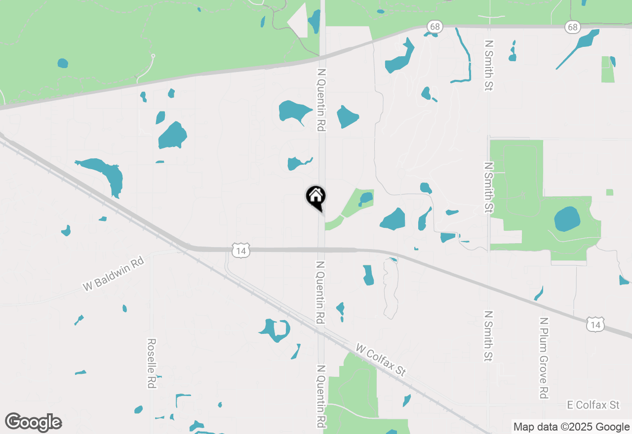 Map of 870 N Quentin Road, Palatine, IL 60067