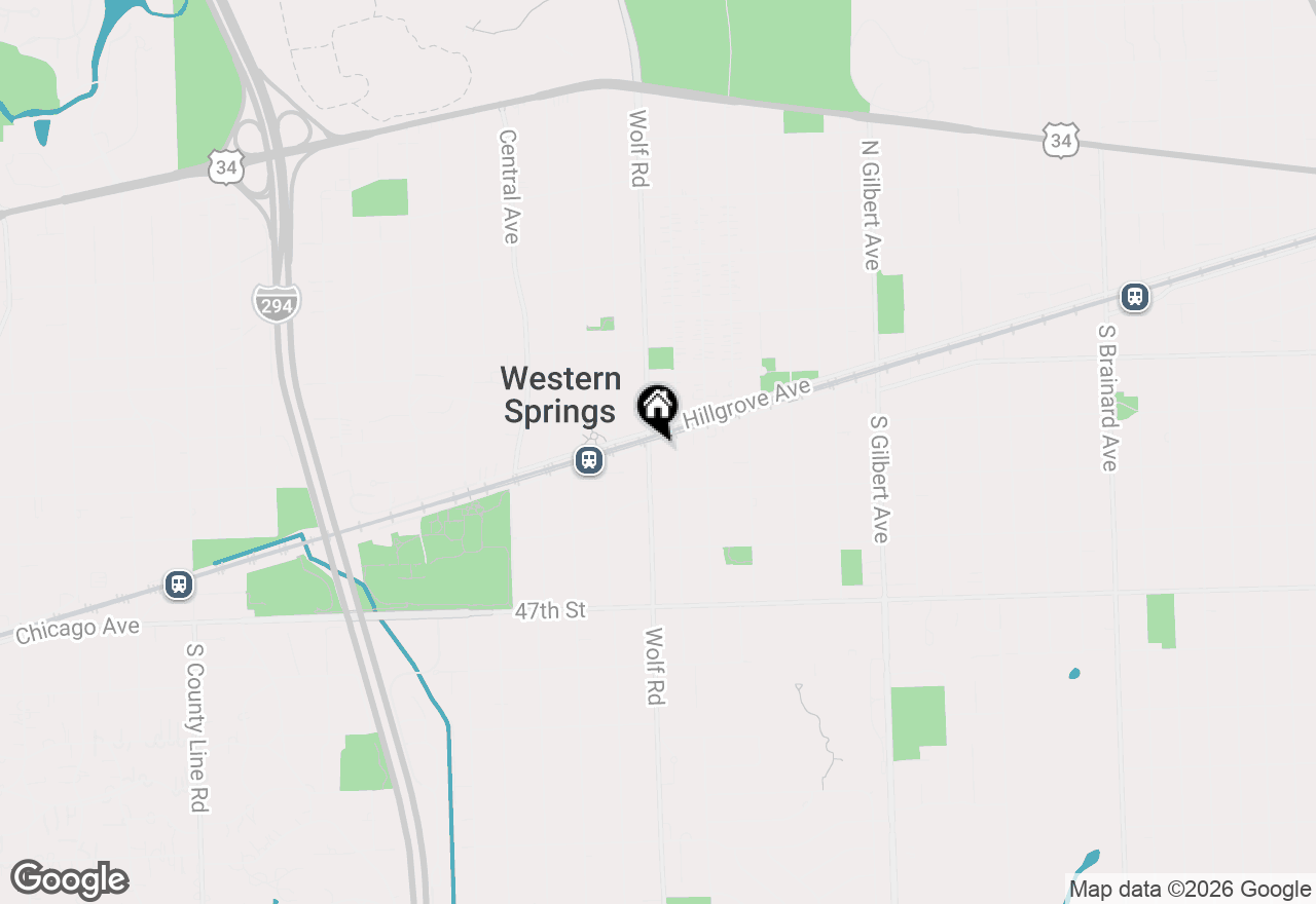 Map of 4441 Wolf Road #206, Western Springs, IL 60558