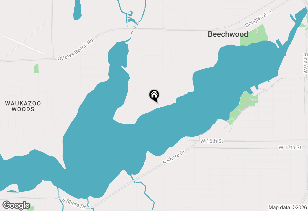 Map of 714 N Shore Drive, Holland, MI 49424