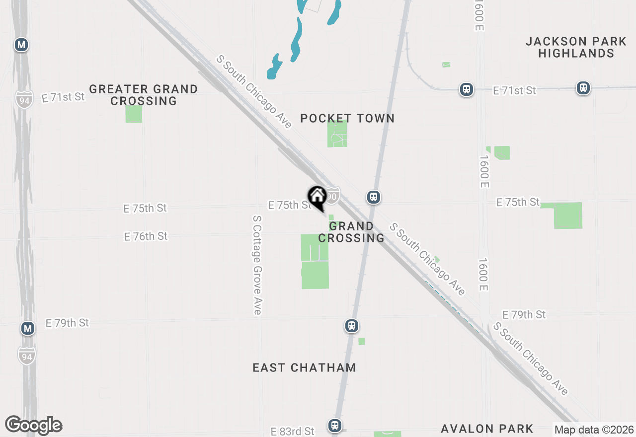 Map of 7527 S Ellis Avenue, Chicago, IL 60619