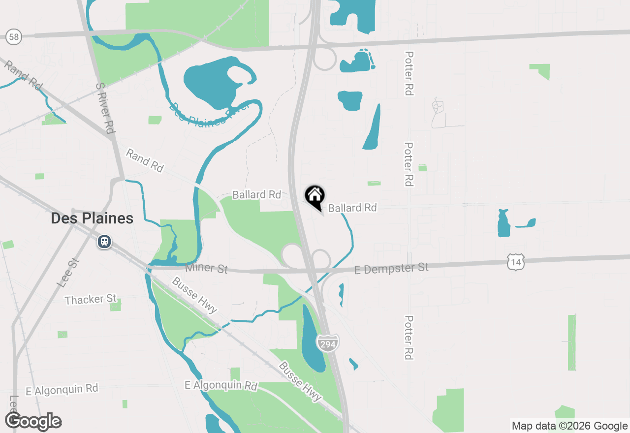 Map of 609 Forest Edge Lane, Des Plaines, IL 60016