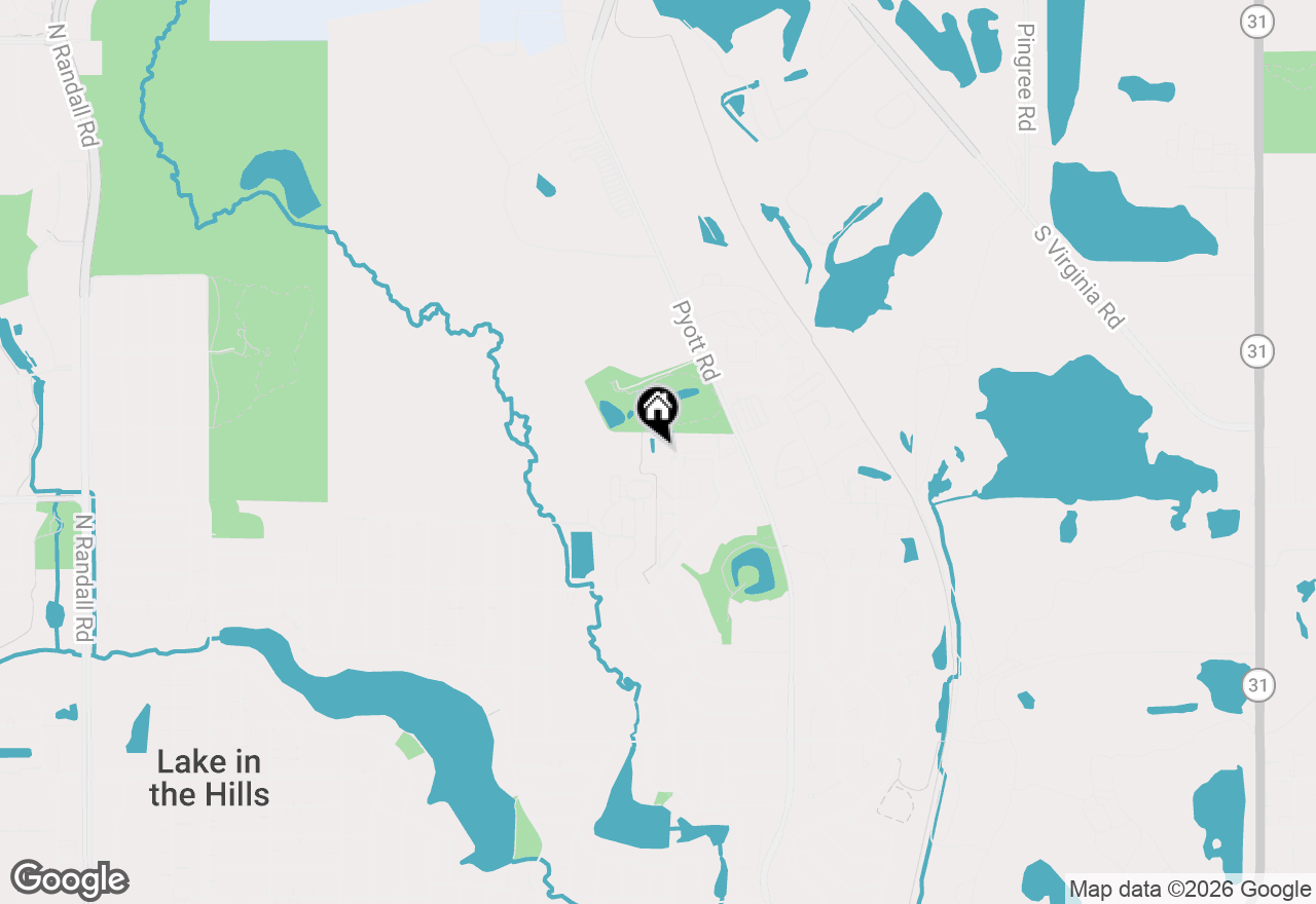 Map of 1343 Cunat Court #3F, Lake In The Hills, IL 60156