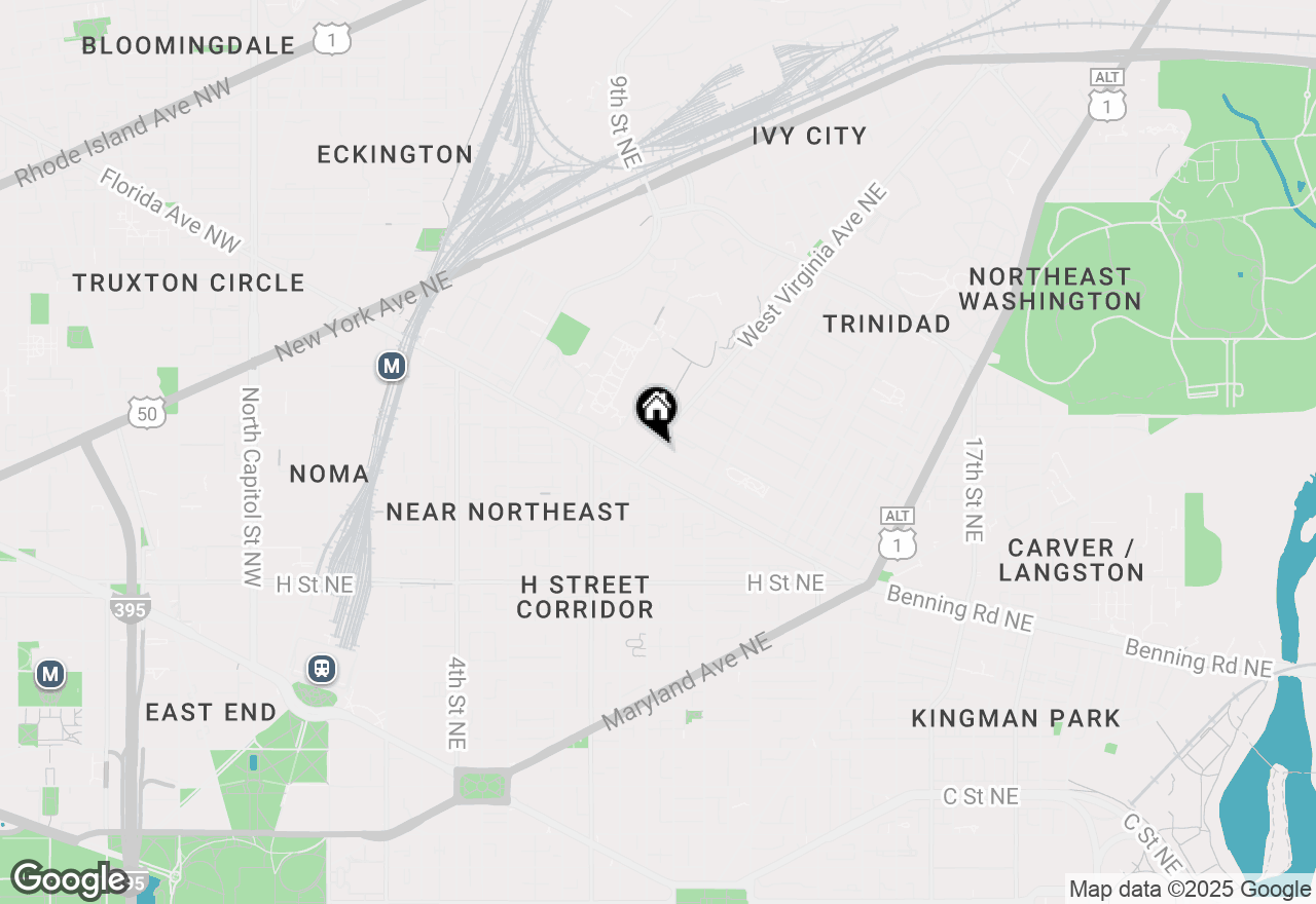 Map of 1125 West Virginia Avenue Ne, Washington, DC 20002