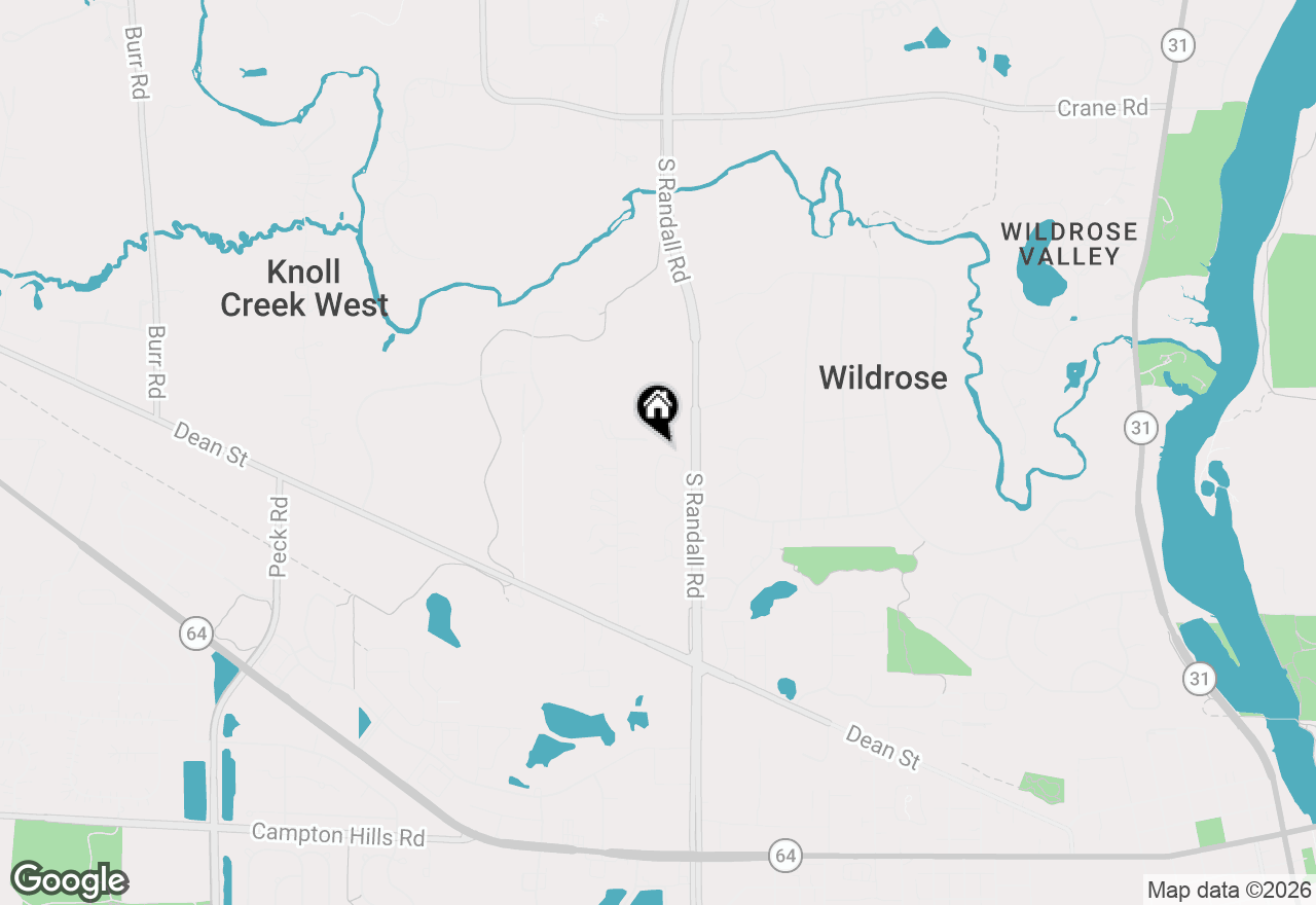 Map of 1028 Crestwood Circle, St. Charles, IL 60175