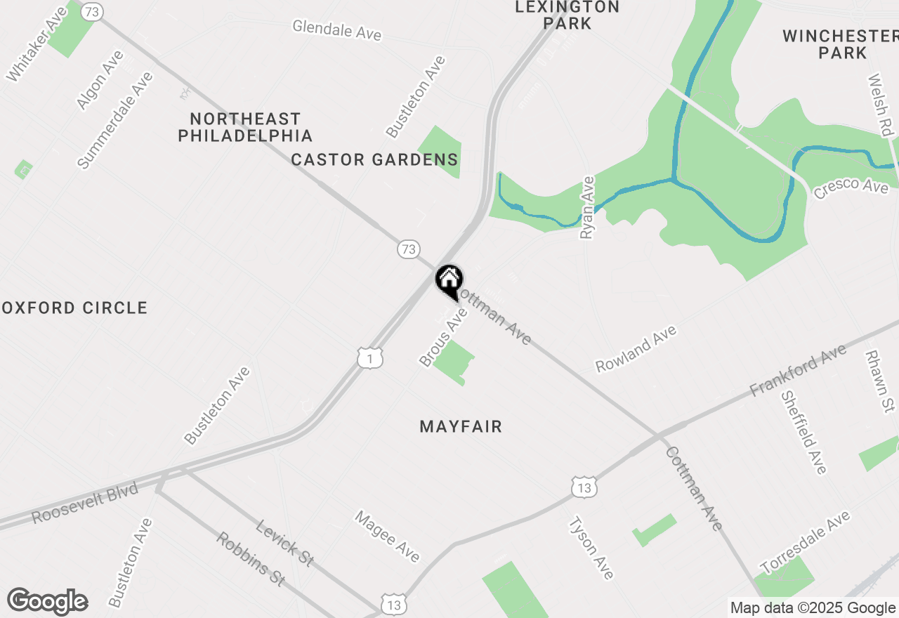 Map of 2824 Cottman Avenue #S-13, Philadelphia, PA 19149