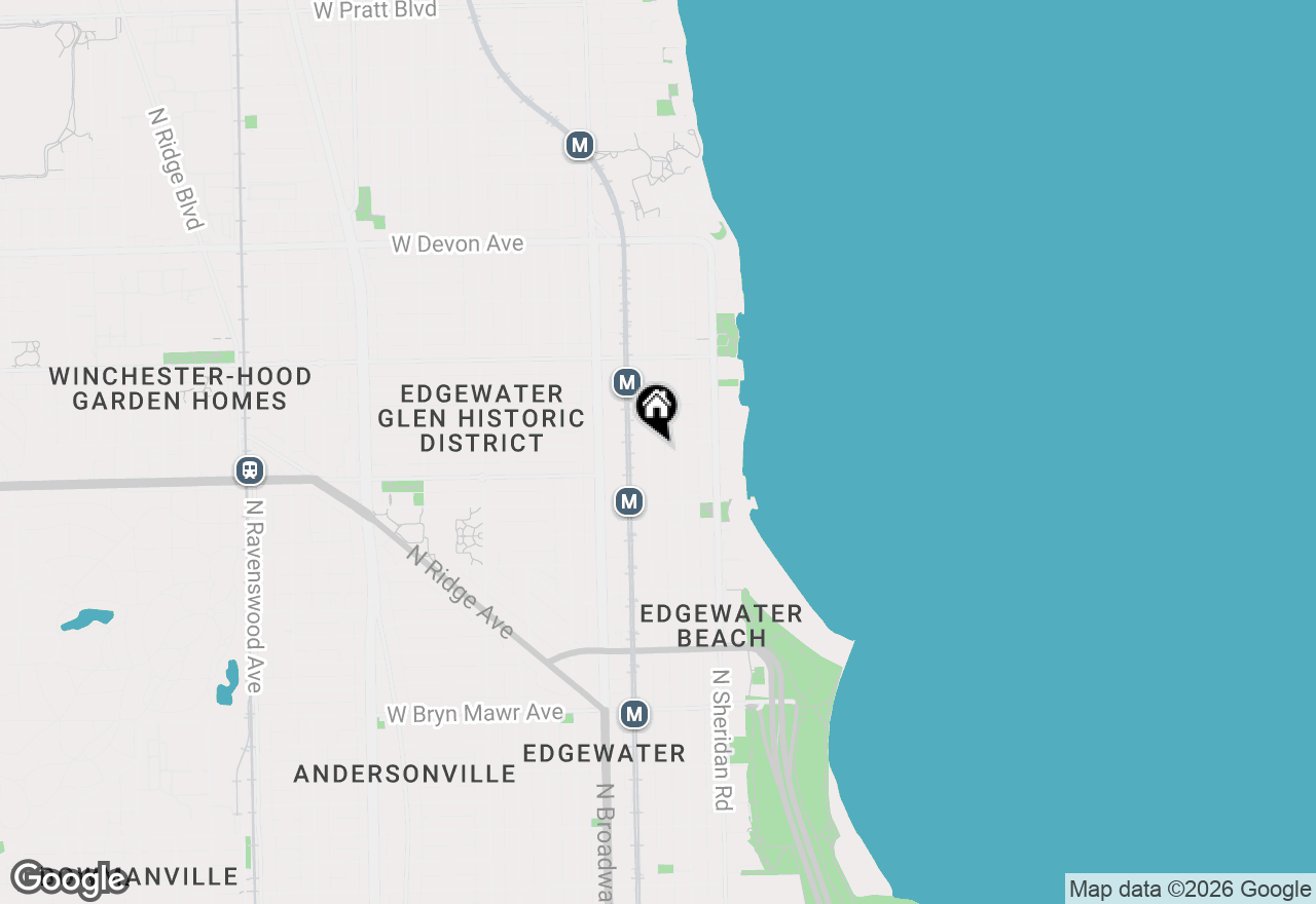 Map of 6021 N Winthrop Avenue #202, Chicago, IL 60660