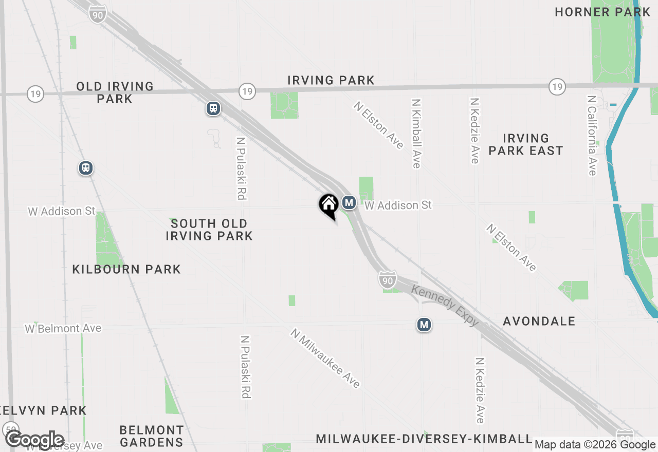 Map of 3516 N Lawndale Avenue #1, Chicago, IL 60618