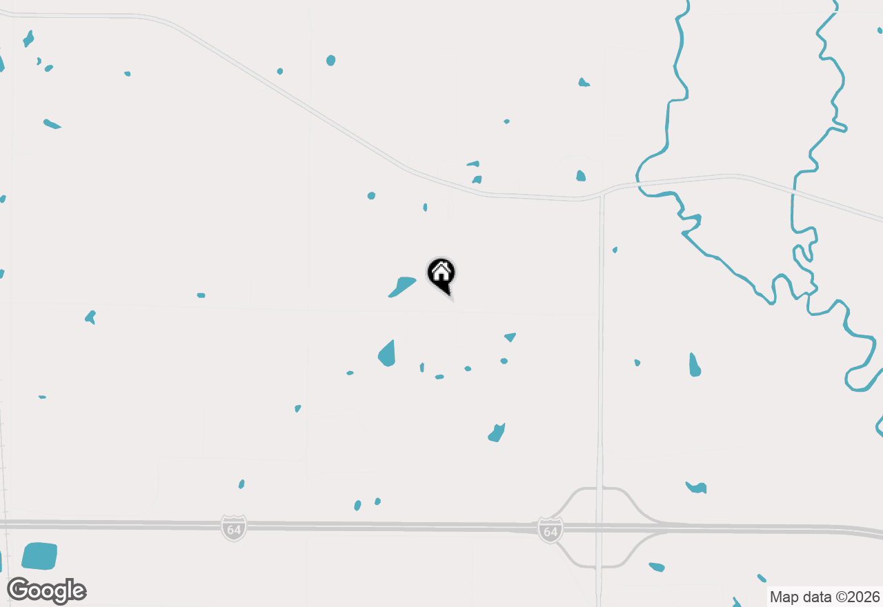 Map of 5384 E Houston Road, Woodlawn, IL 62898