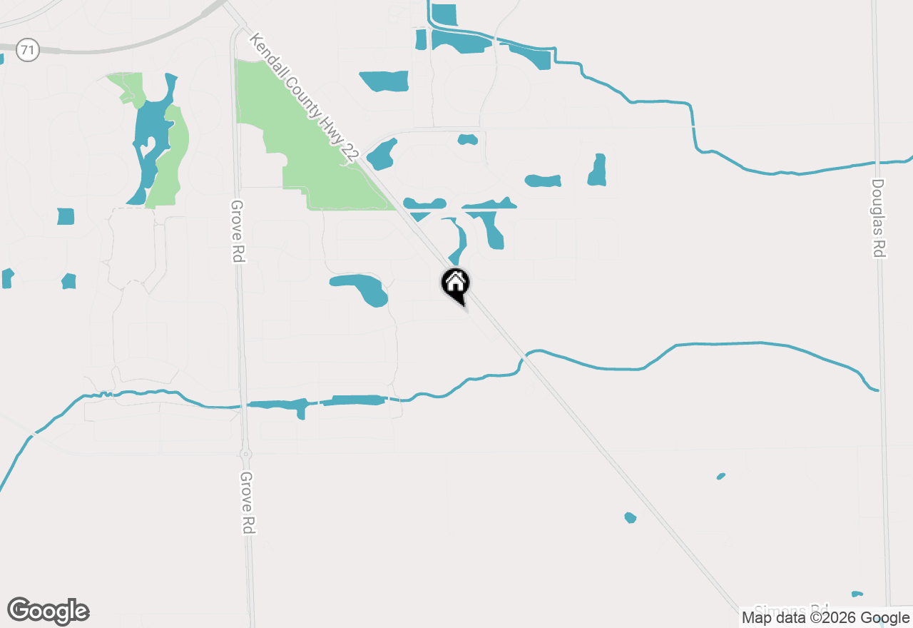 Map of 402 Deerfield Drive, Oswego, IL 60543