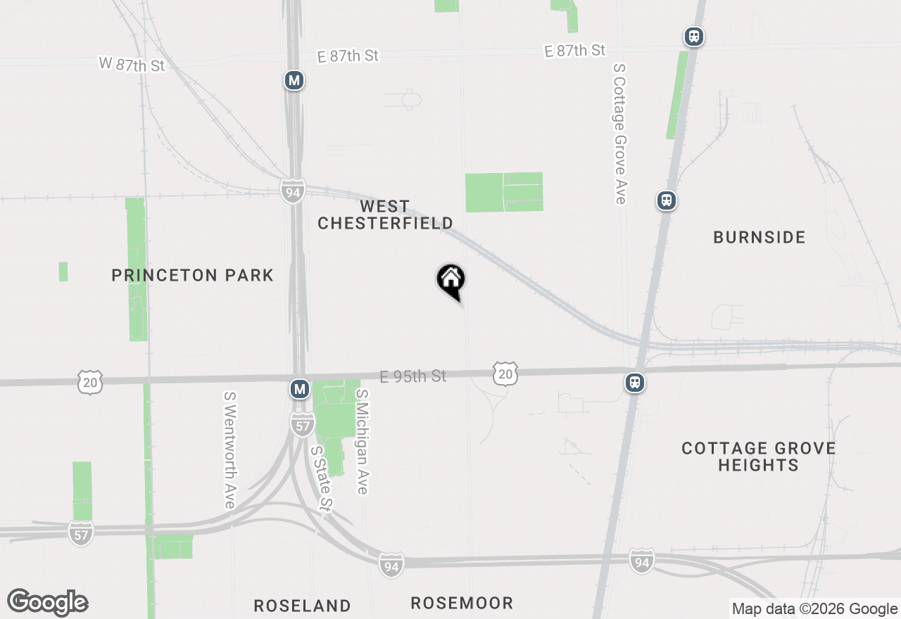 Map of 9323 S Calumet Avenue, Chicago, IL 60619