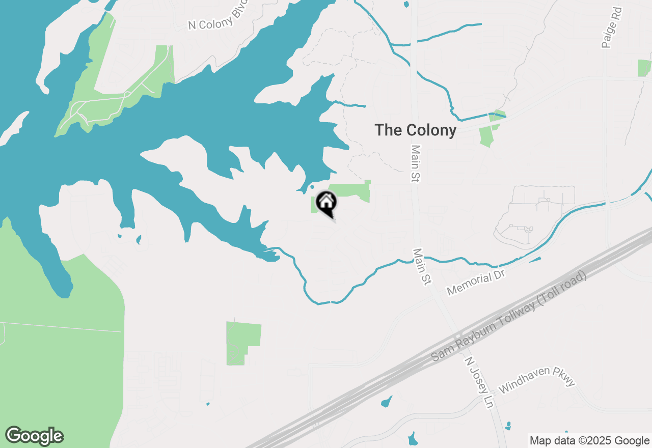 Map of 4016 Lakeside Drive, The Colony, TX 75056