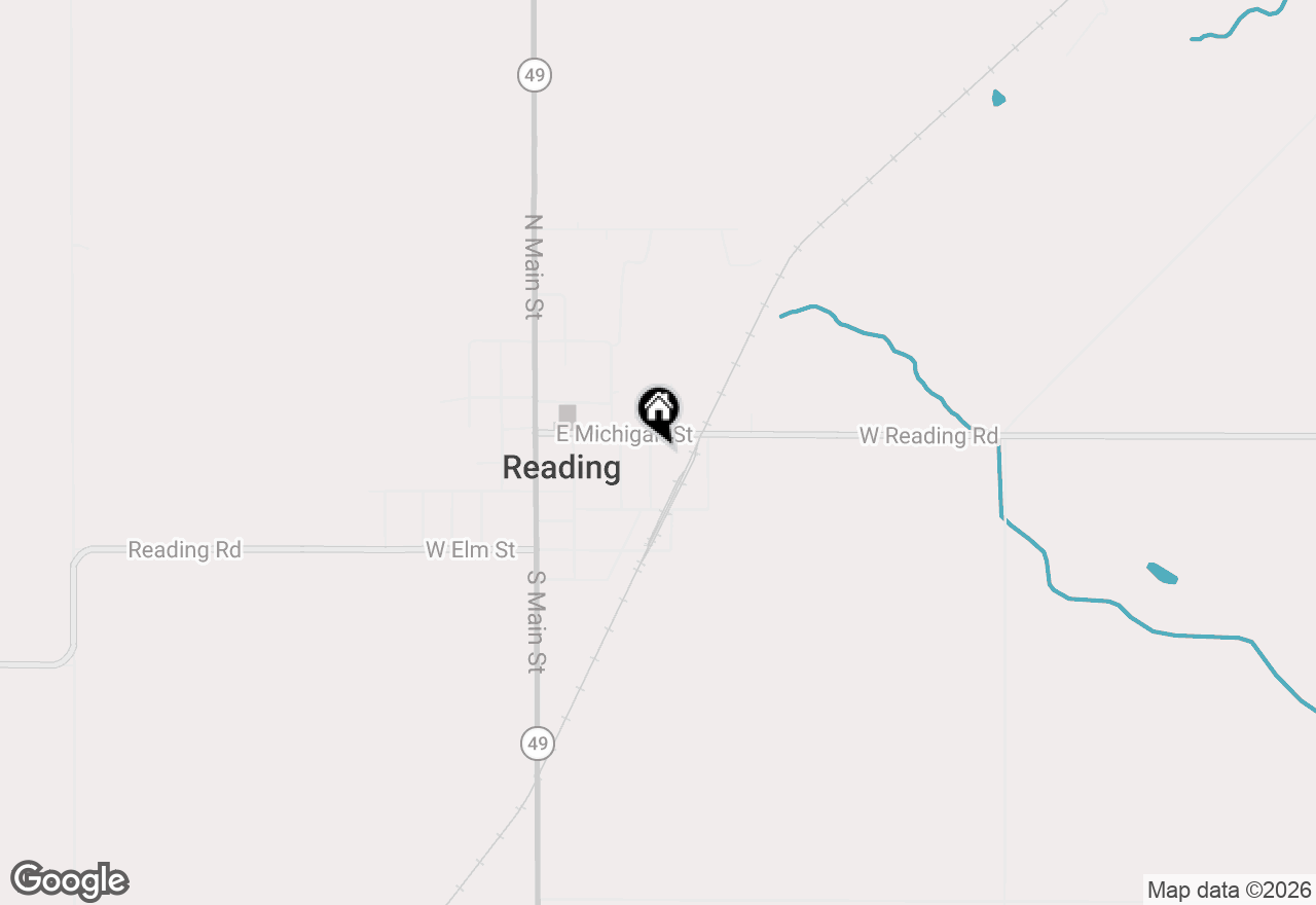 Map of 115 East Street, Reading, MI 49274