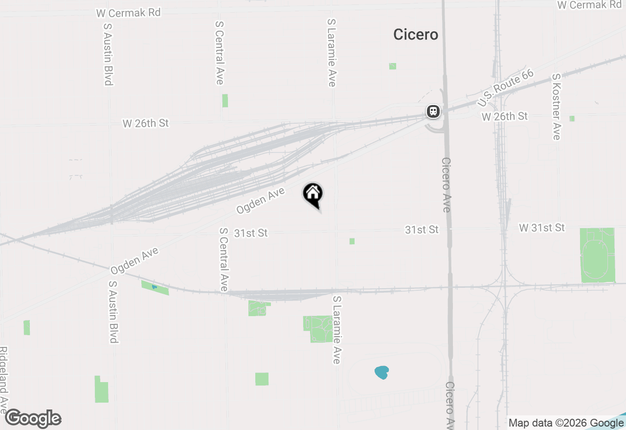 Map of 5234 W 30th Place, Cicero, IL 60804
