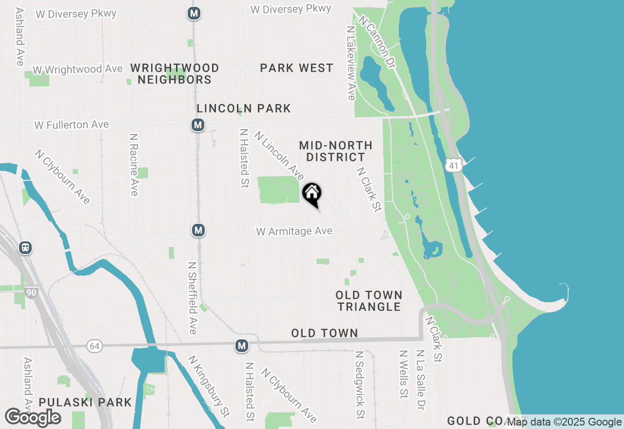 Map of 2034 N Mohawk Street #1, Chicago, IL 60614