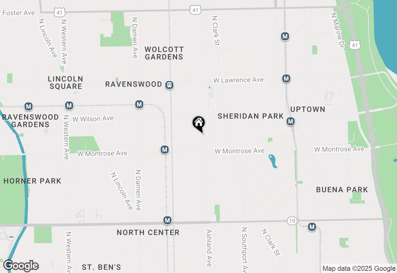 Map of 1625 W Sunnyside Avenue #3, Chicago, IL 60640