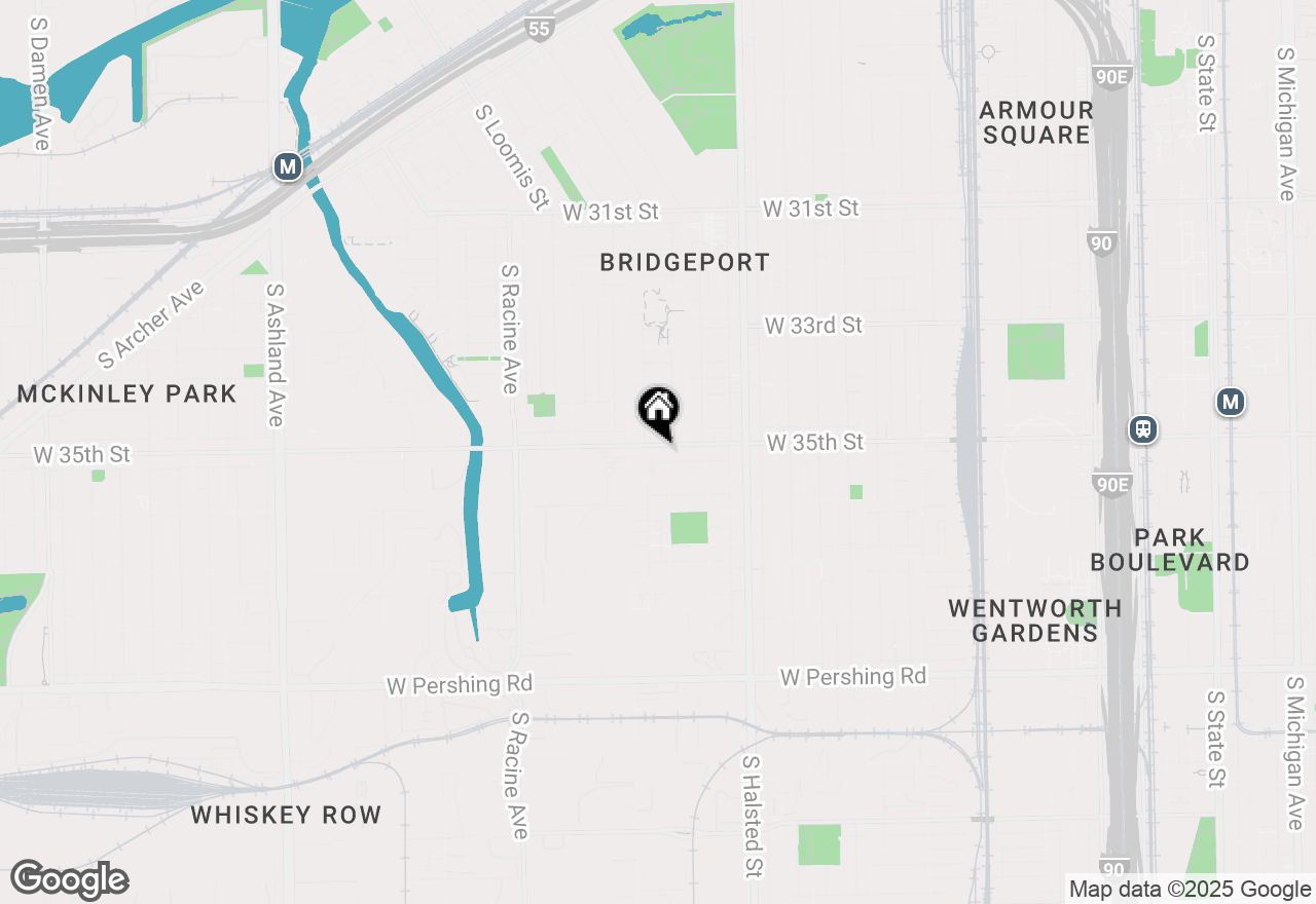 Map of 3500 S Sangamon Street #109, Chicago, IL 60609
