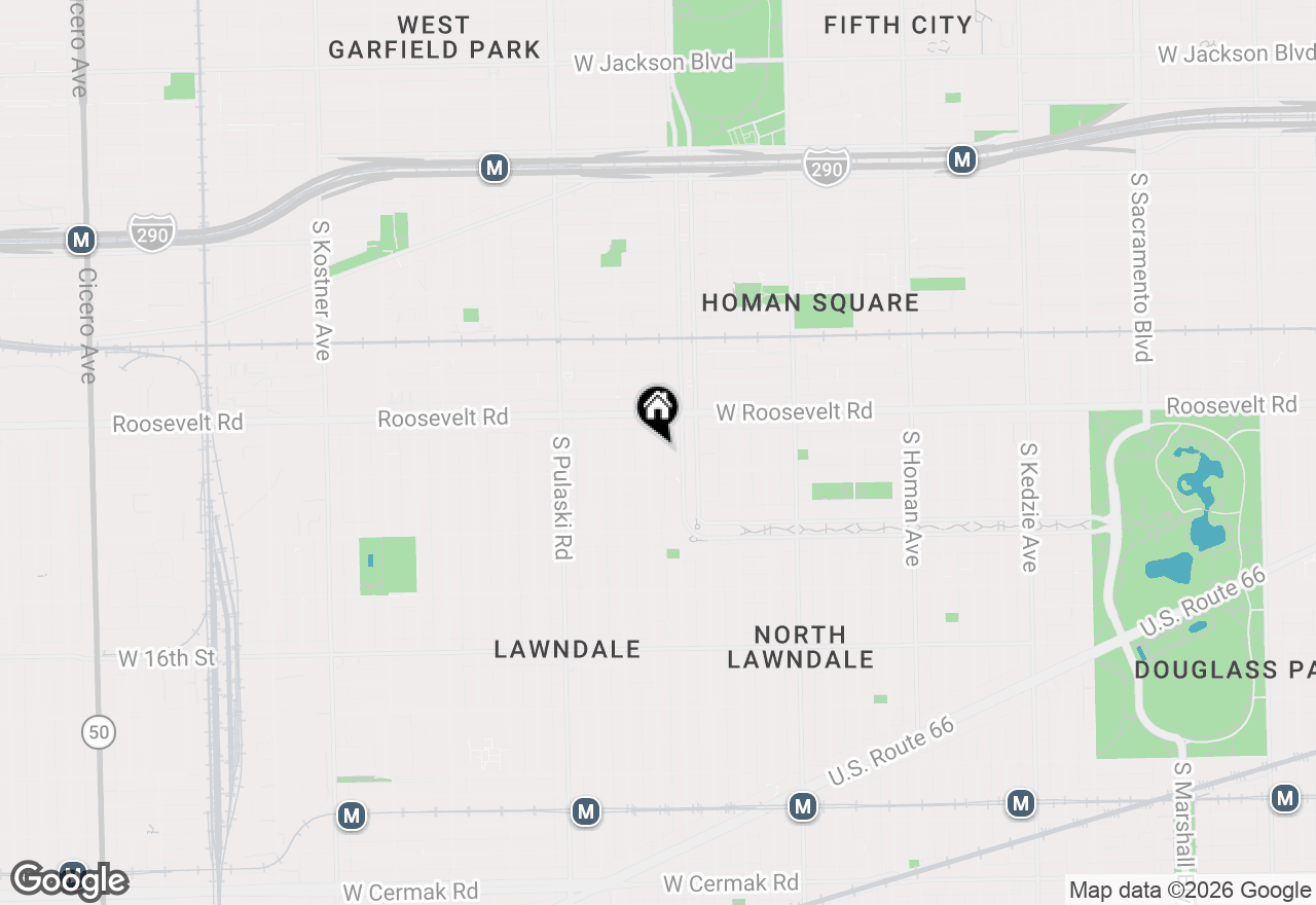 Map of 1239 S Avers Avenue, Chicago, IL 60623