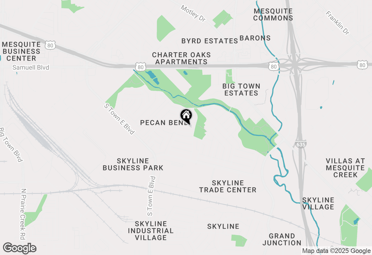 Map of 2916 Bluefield Road, Mesquite, TX 75149