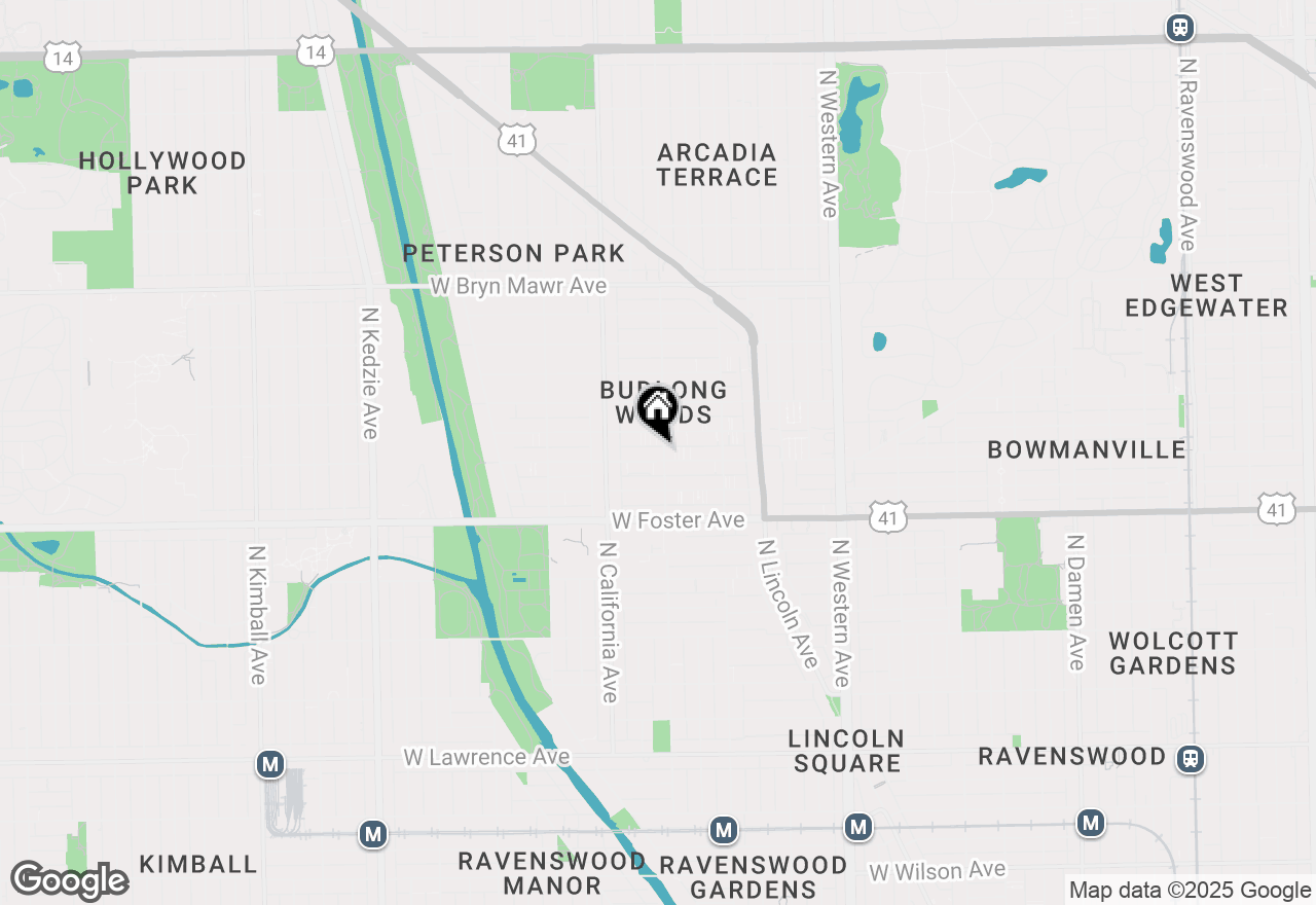Map of 5306 N Washtenaw Avenue #2S, Chicago, IL 60625