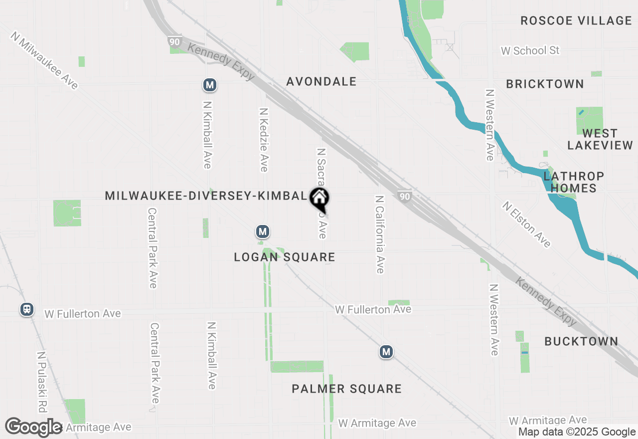 Map of 2704 N Sacramento Avenue, Chicago, IL 60647