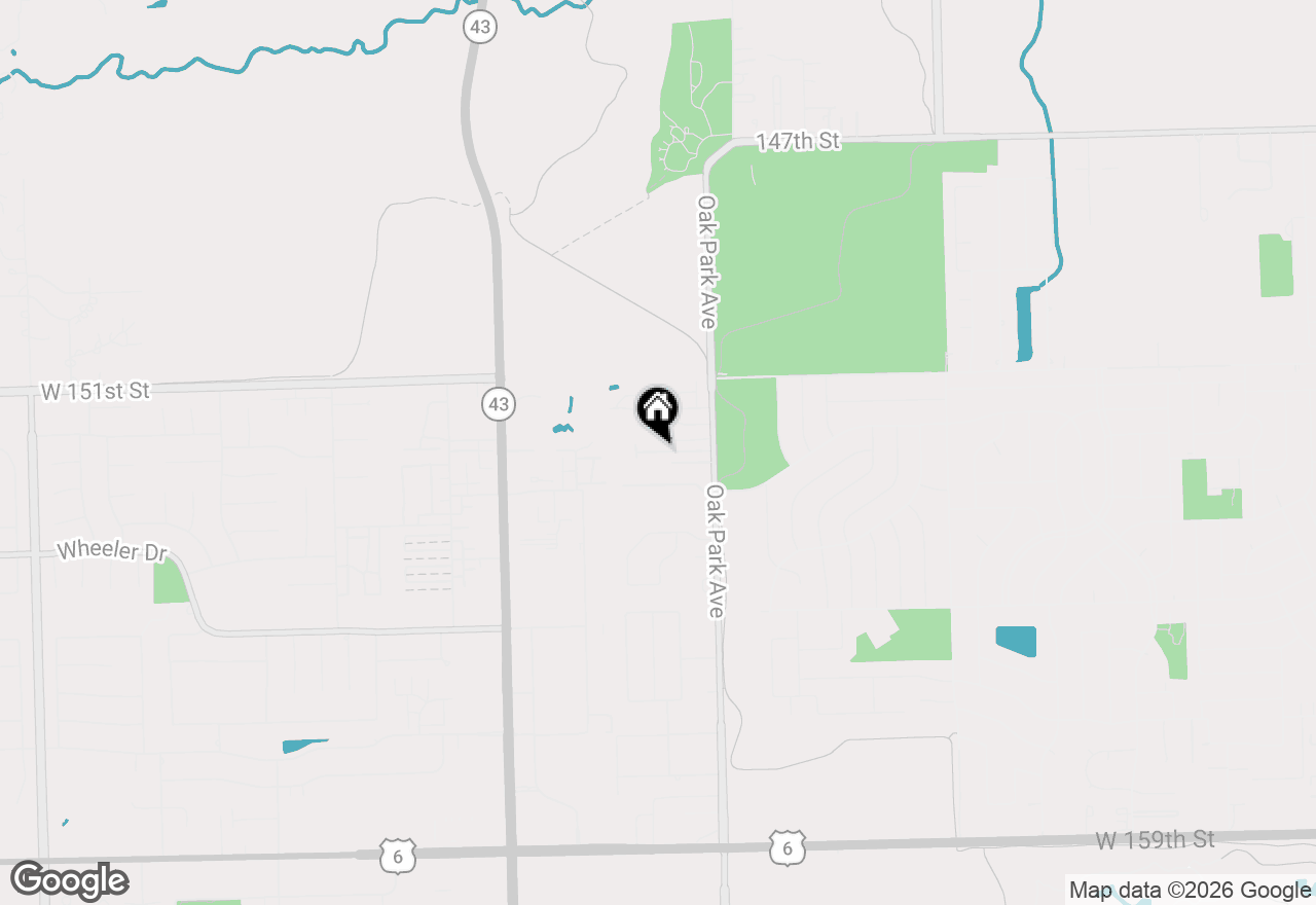 Map of 6840 Oak View Court, Oak Forest, IL 60452