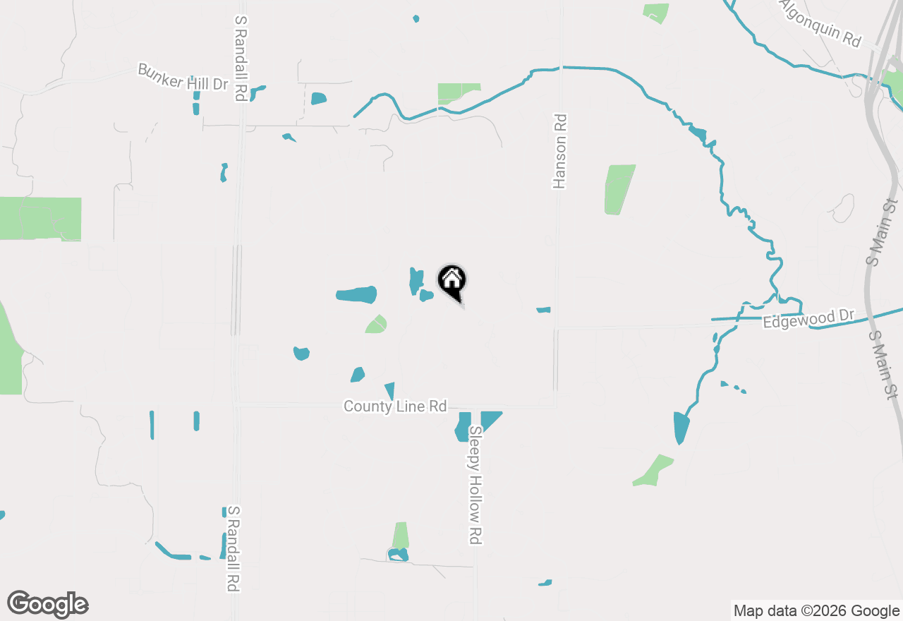 Map of 1713 Edgewood Drive, Algonquin, IL 60102