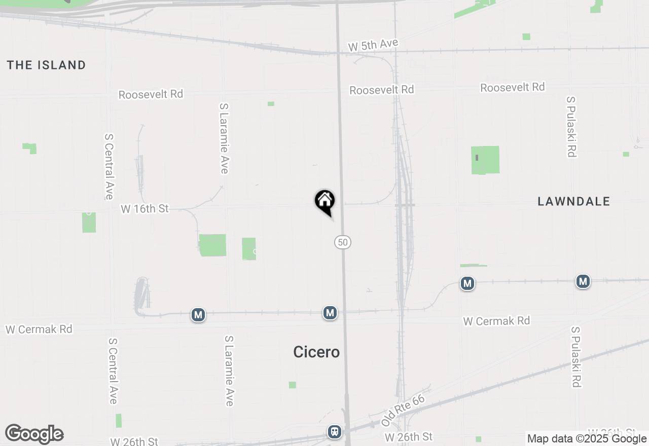 Map of 1622 S 48th Court, Cicero, IL 60804