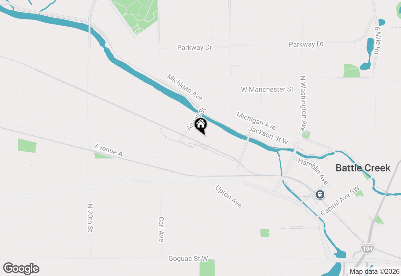 Map of V/L Lafayette Street #033, Battle Creek, MI 49037