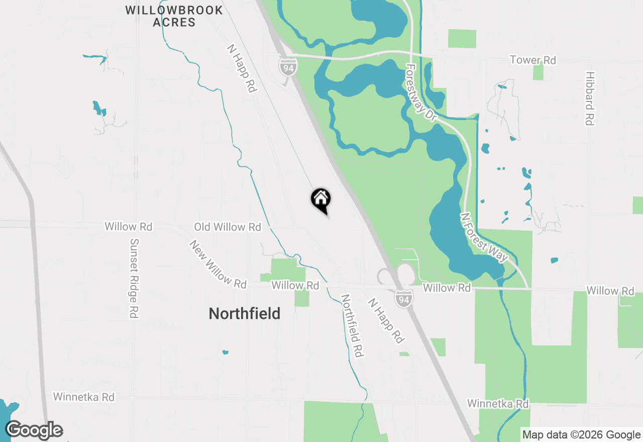 Map of 513 Edens Lane, Northfield, IL 60093