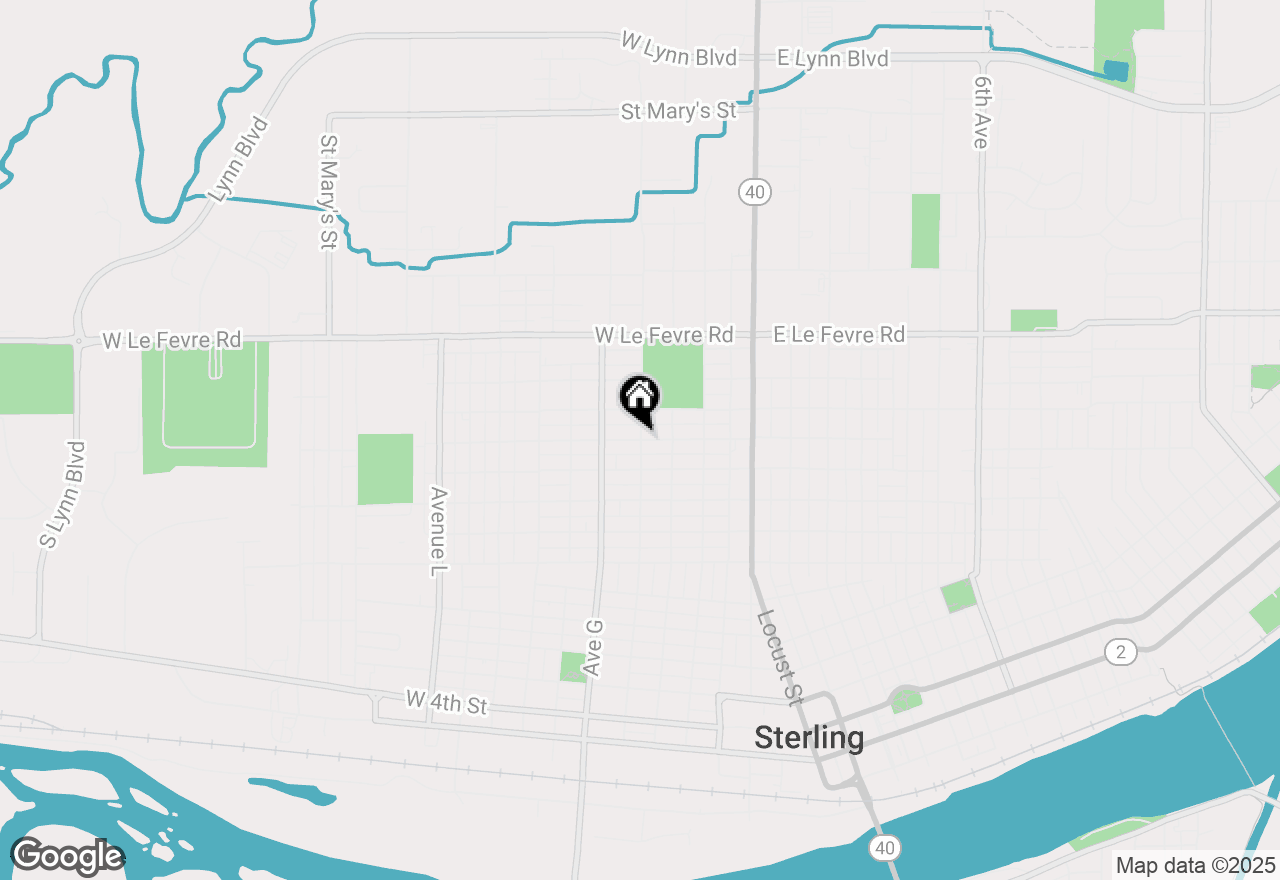 Map of 603 W 13th Street, Sterling, IL 61081