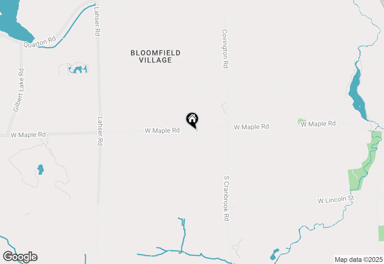 Map of 125 S Cranbrook Cross Road, Bloomfield Hills, MI 48301