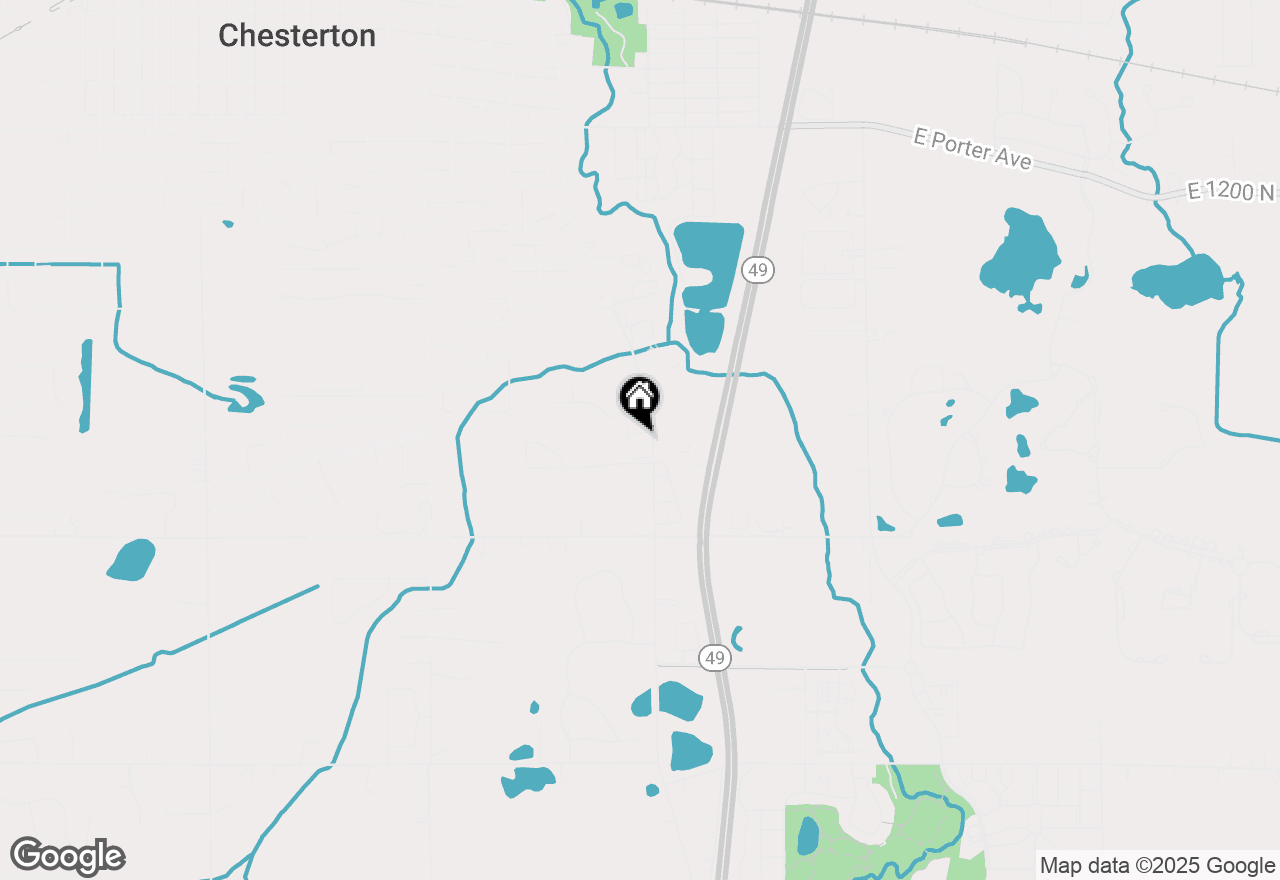 Map of 1124 N 100 E, Chesterton, IN 46304