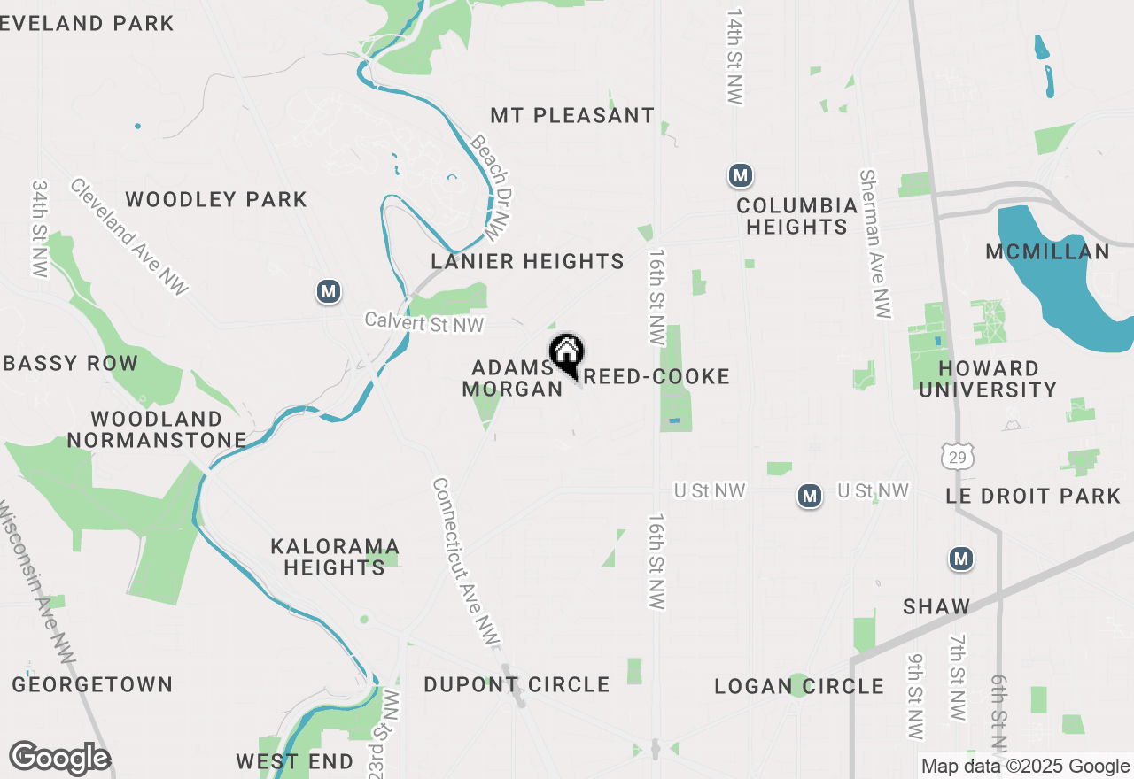 Map of 2301 Champlain Street Nw #T03, Washington, DC 20009