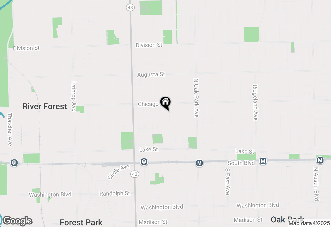 Map of 400 Forest Avenue, Oak Park, IL 60302