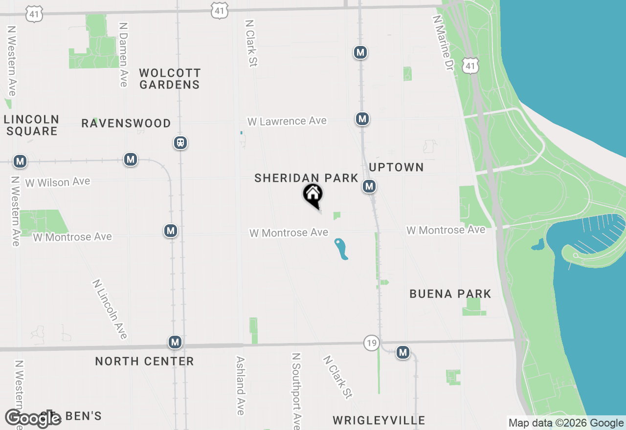 Map of 4436 N Malden Street #3S, Chicago, IL 60640