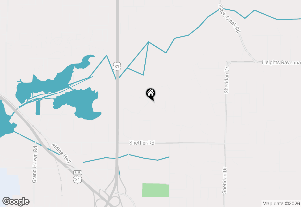 Map of 1884 Eloise Drive, Muskegon, MI 49444