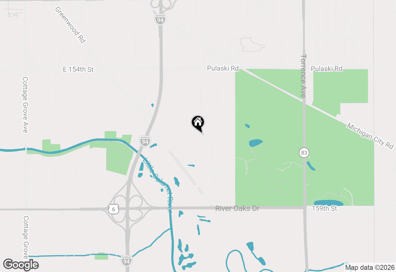 Map of 1760 E 158th Street, South Holland, IL 60473