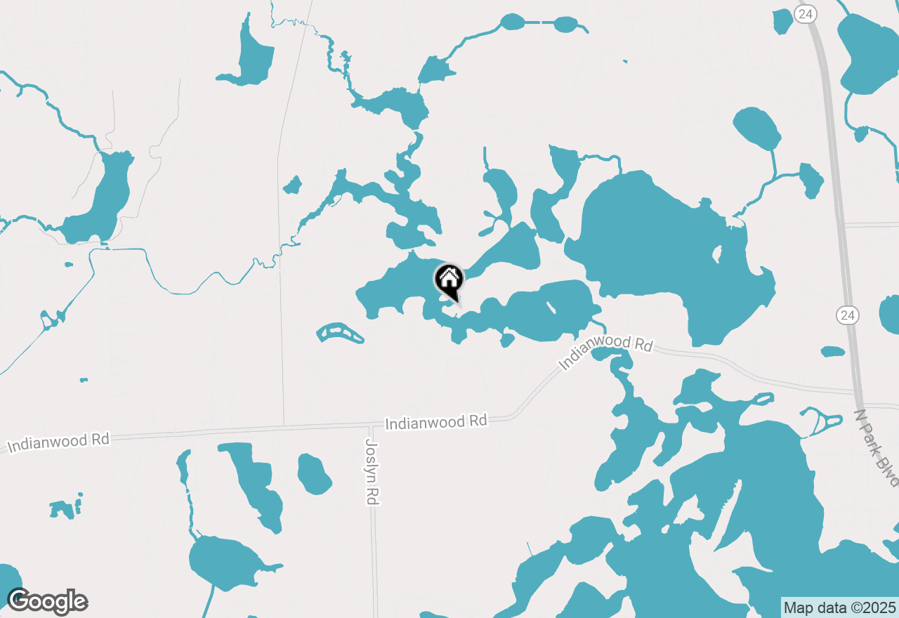 Map of 1181 Abseguami Trail, Lake Orion, MI 48362