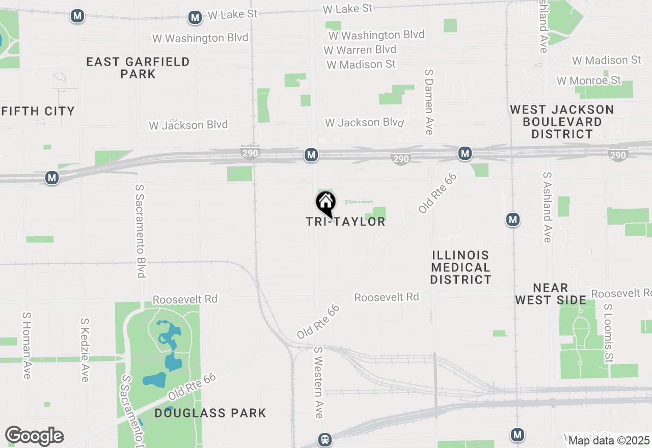 Map of 800 S Claremont Avenue, Chicago, IL 60612