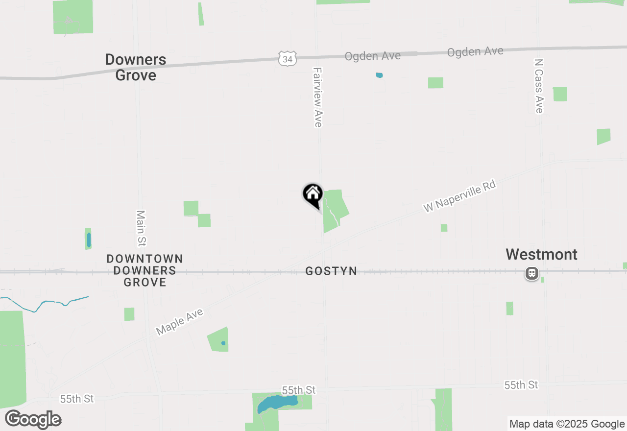 Map of 413 Wilson Street #B, Downers Grove, IL 60515