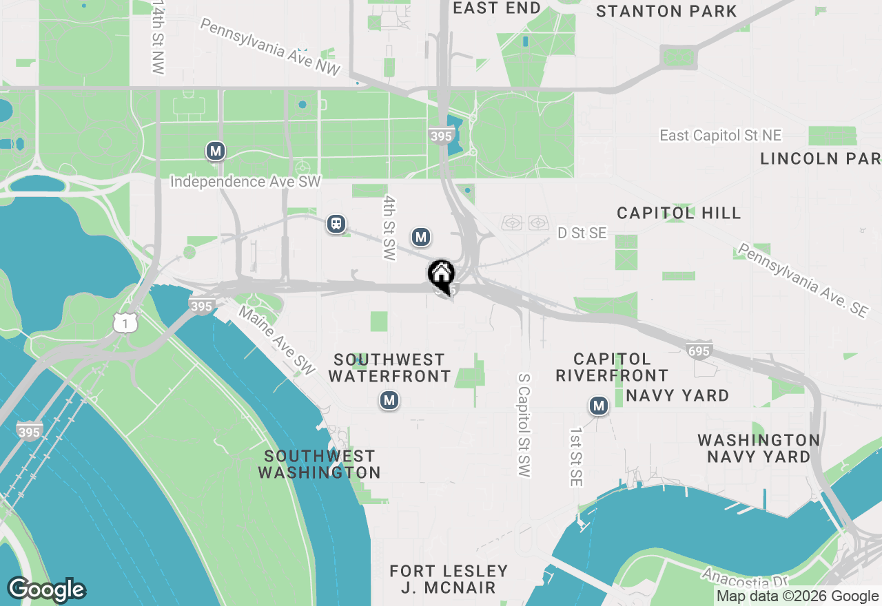 Map of 205 G Street Sw #145, Washington, DC 20024