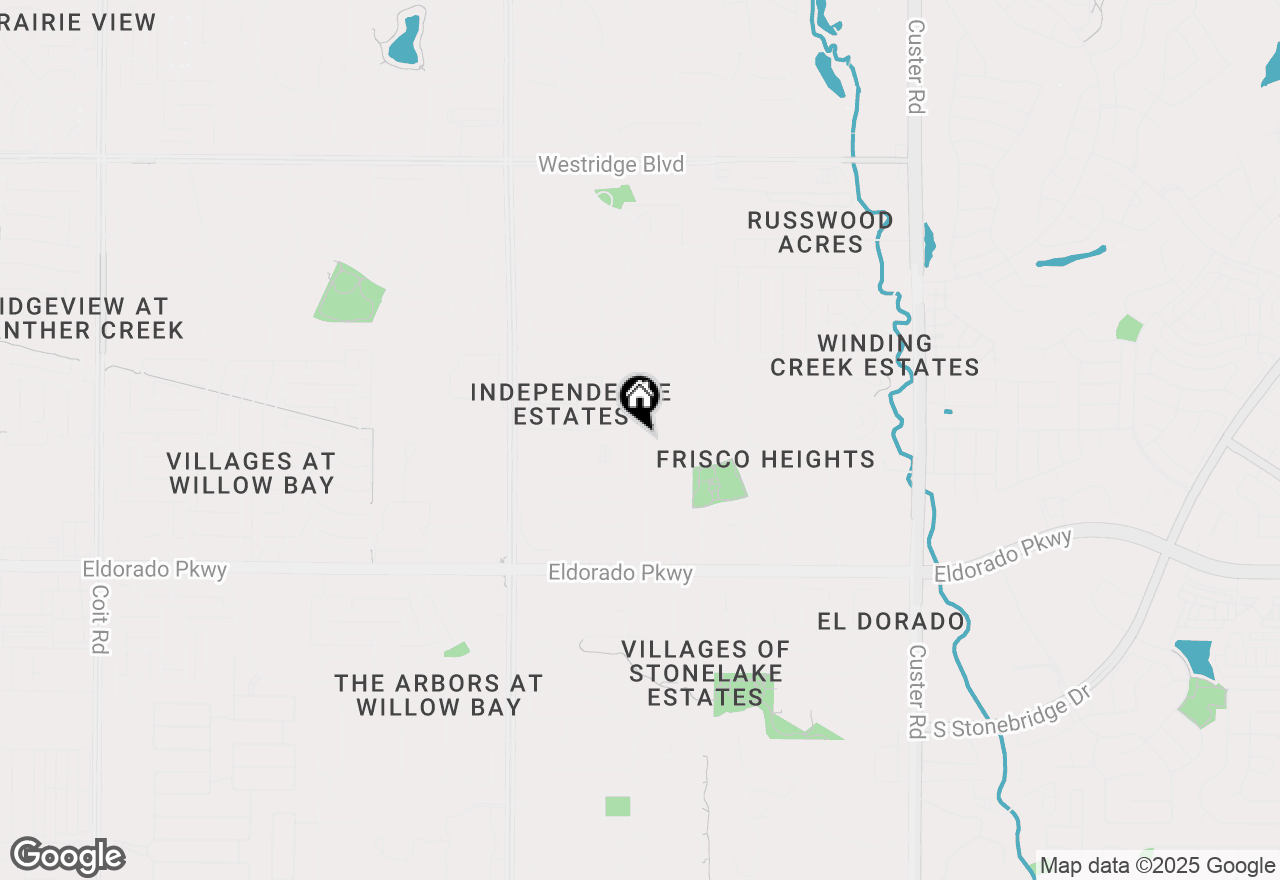 Map of 12221 Salt Grass Lane, Frisco, TX 75035