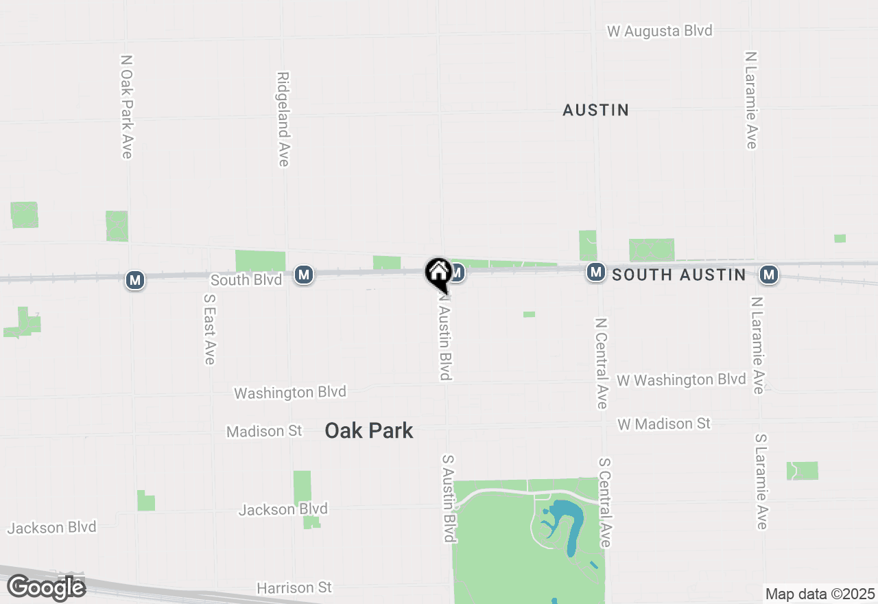 Map of 316 N Austin Boulevard, Oak Park, IL 60302