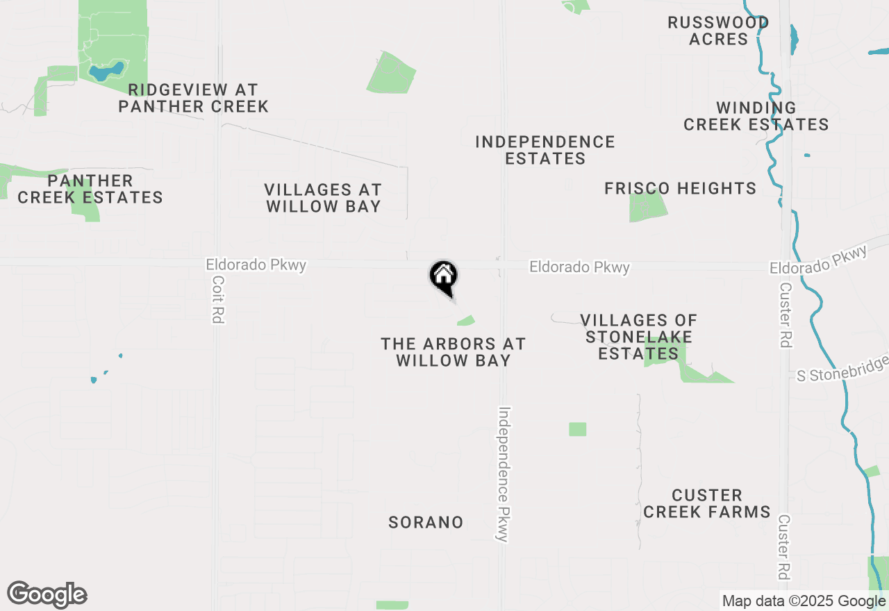 Map of 11425 Caladium Lane, Frisco, TX 75035