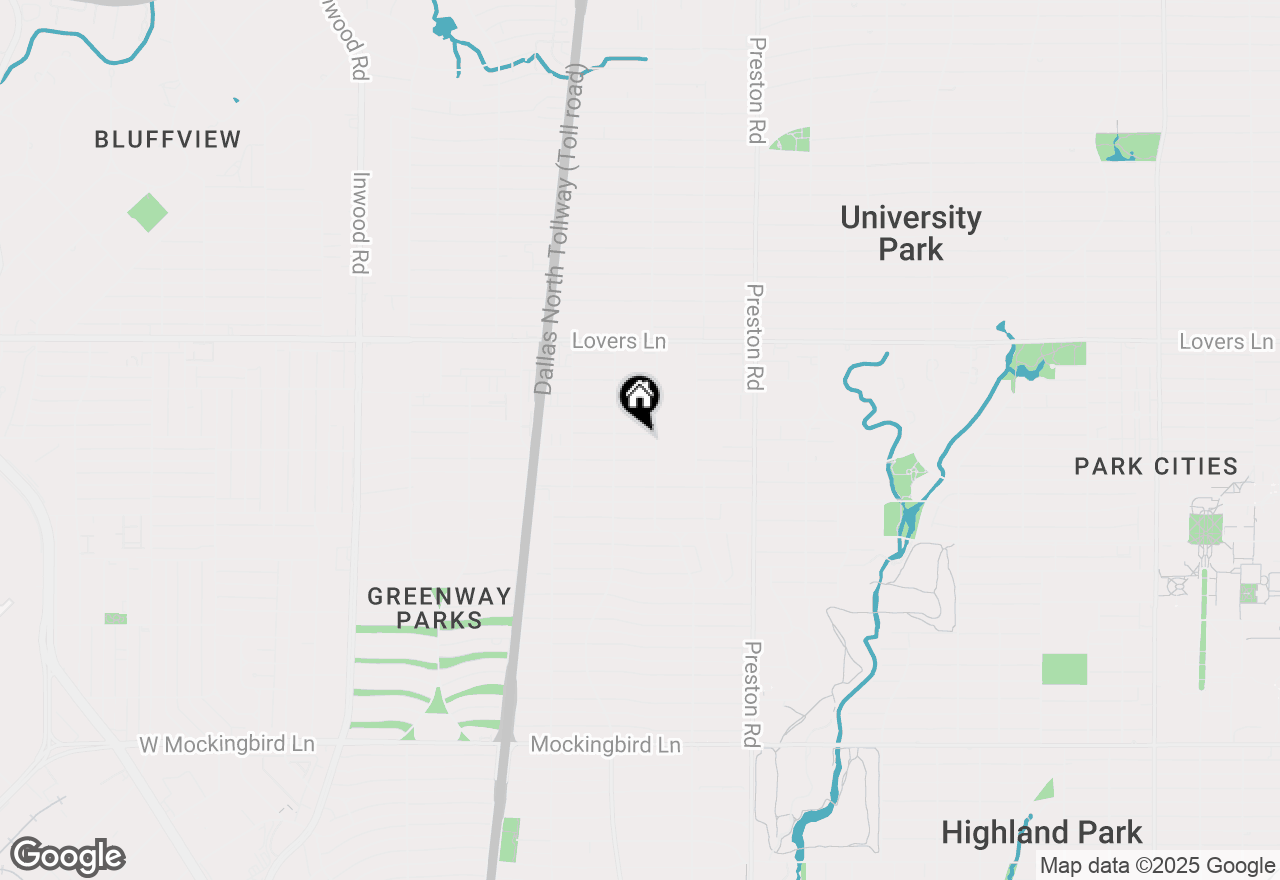 Map of 4314 Glenwick Lane, University Park, TX 75205