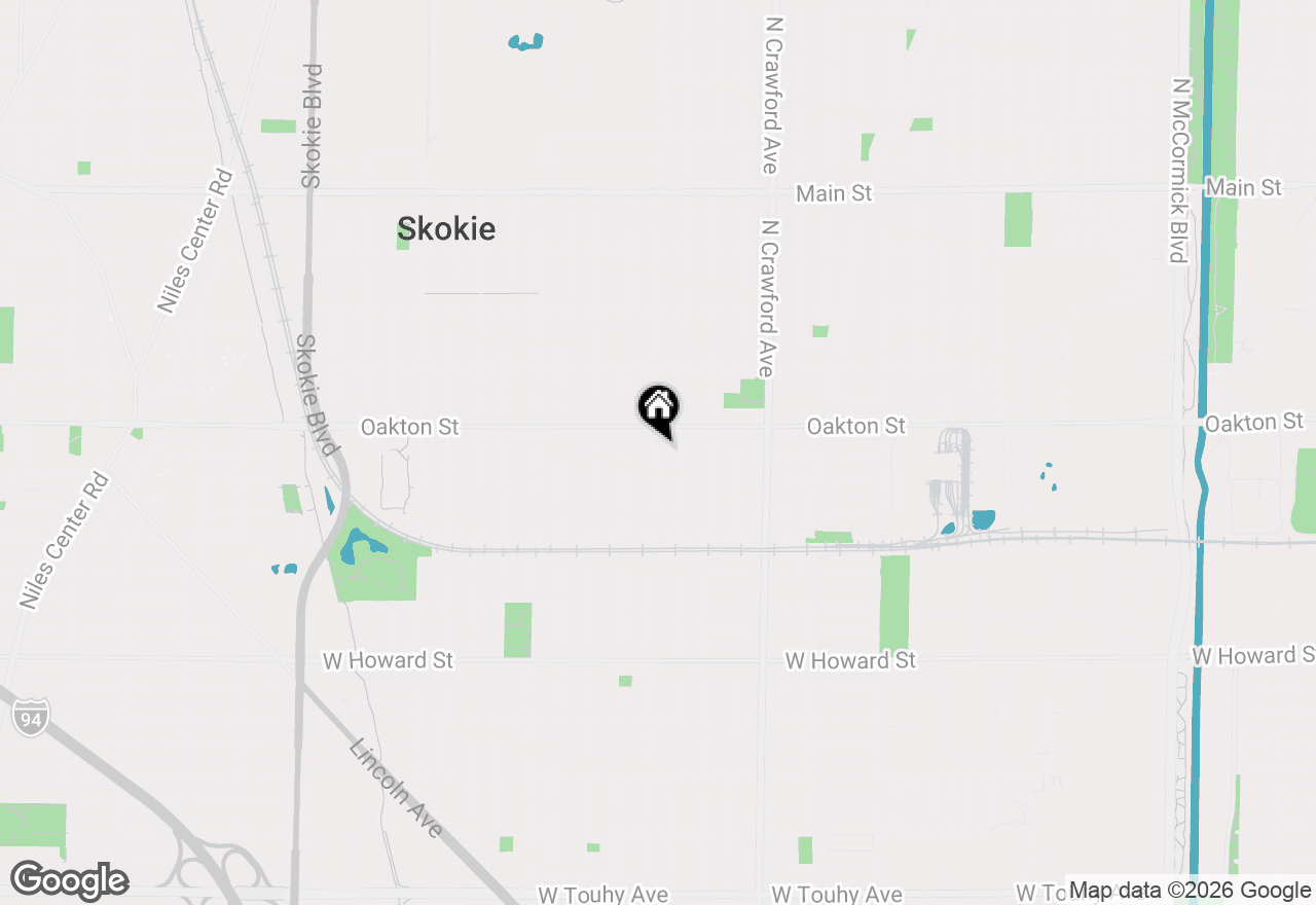 Map of (Address confidential), Skokie, Illinois 60076