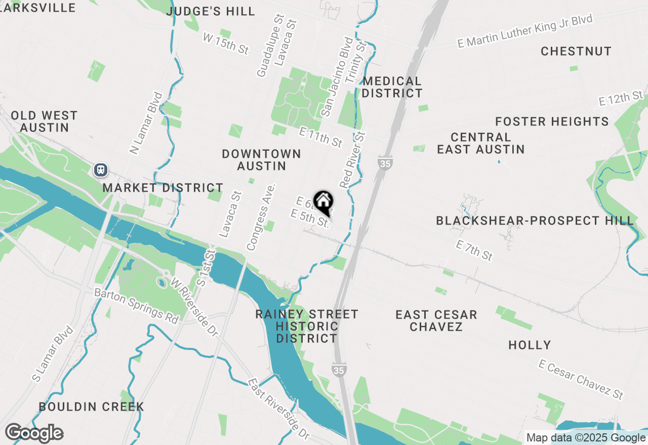 Map of 555 E 5th St #911, Austin, TX 78701