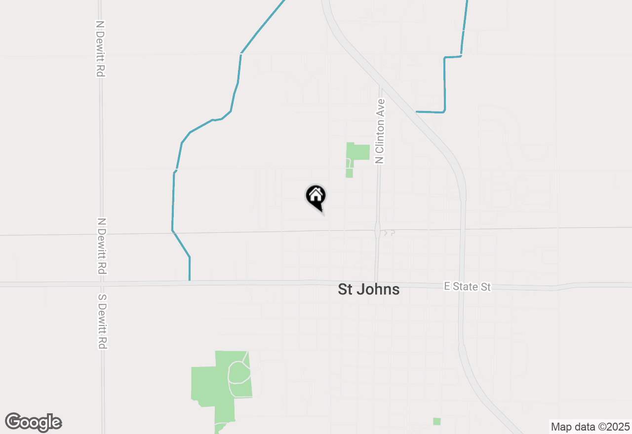 Map of 408 Vauconsant Street, St Johns, MI 48879