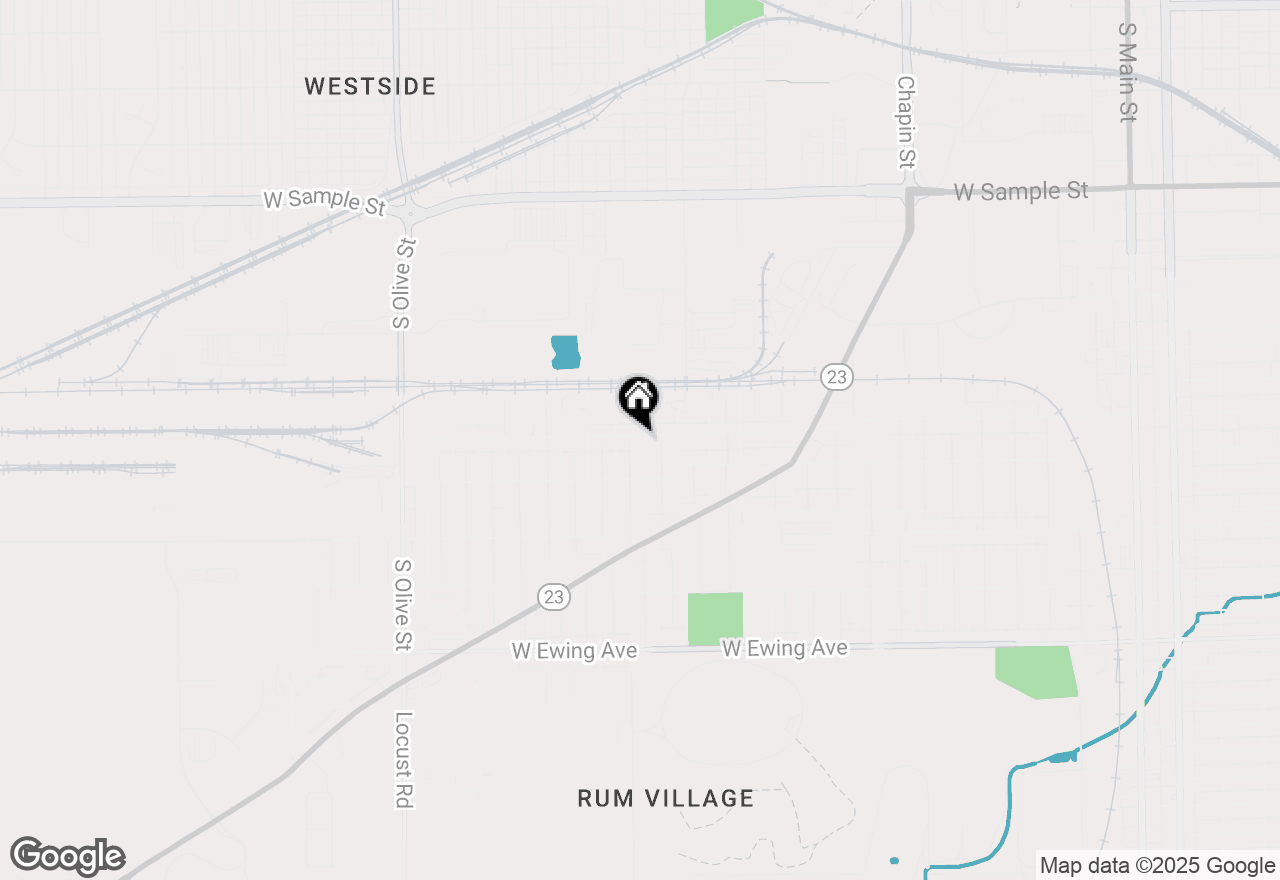 Map of 1601 Magnolia Street, South Bend, IN 46613